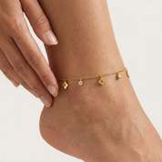Maya Clover Anklet