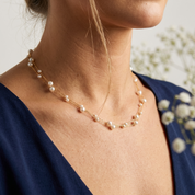 Calla Pearl Layered Necklace