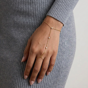 Dahlia Diamond Hand Chain
