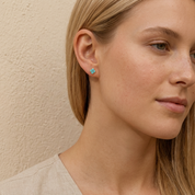 Teya  Aqua Blue Earrings