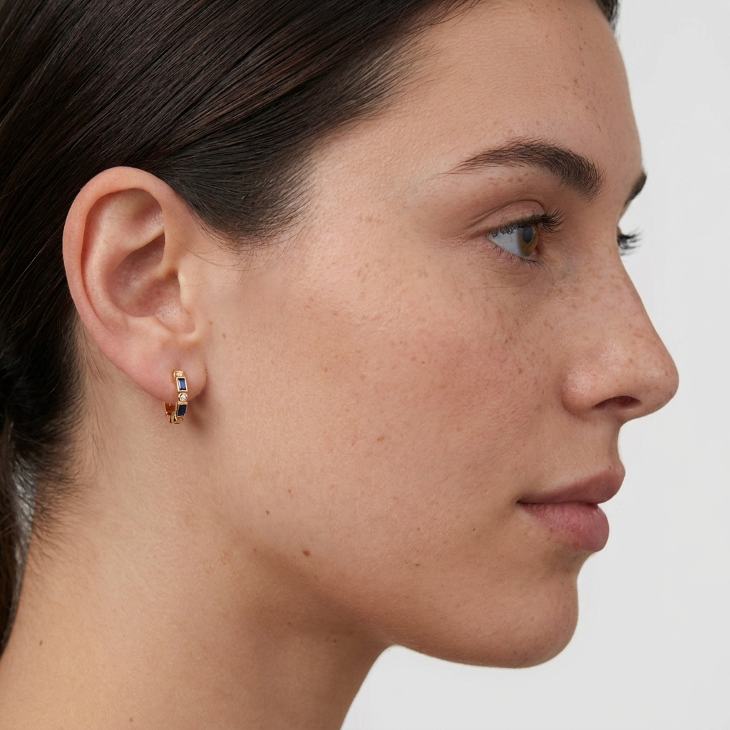 Adeline Sapphire Crystal Earrings