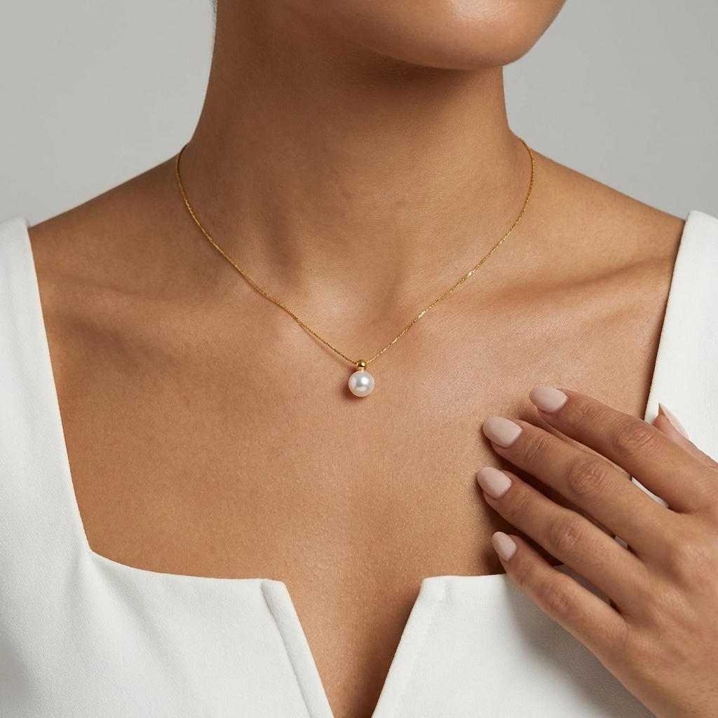Vera Pearl Drop Necklace