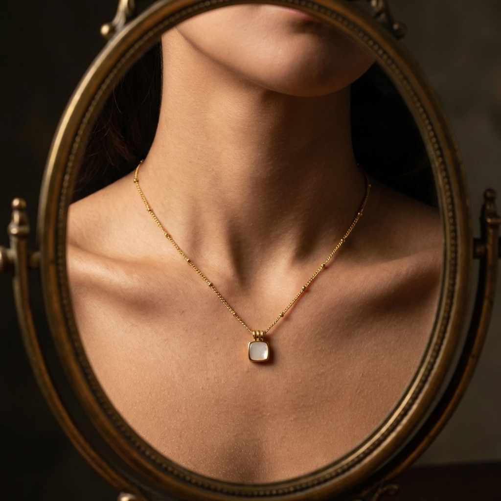 Aurelia Shell Drop Necklace