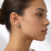 Juliette Emerald Hoops