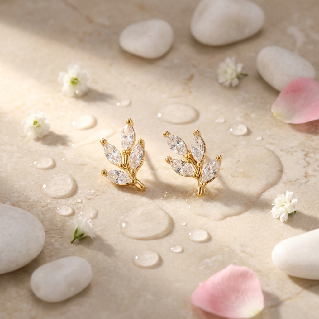 Nina Leaf Studs