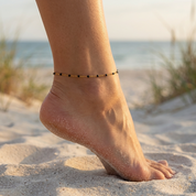 Tessa Midnight Bead Anklet