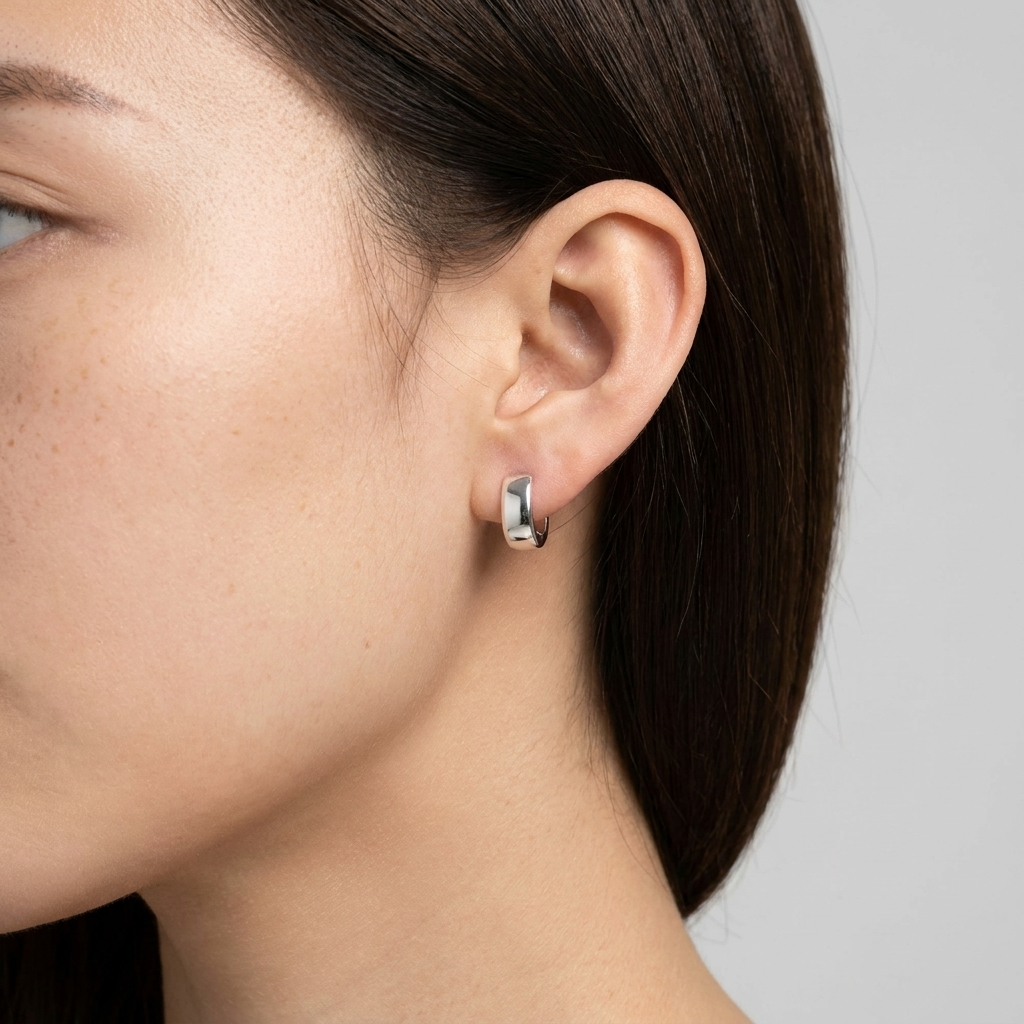 Elora Sterling Silver Huggies