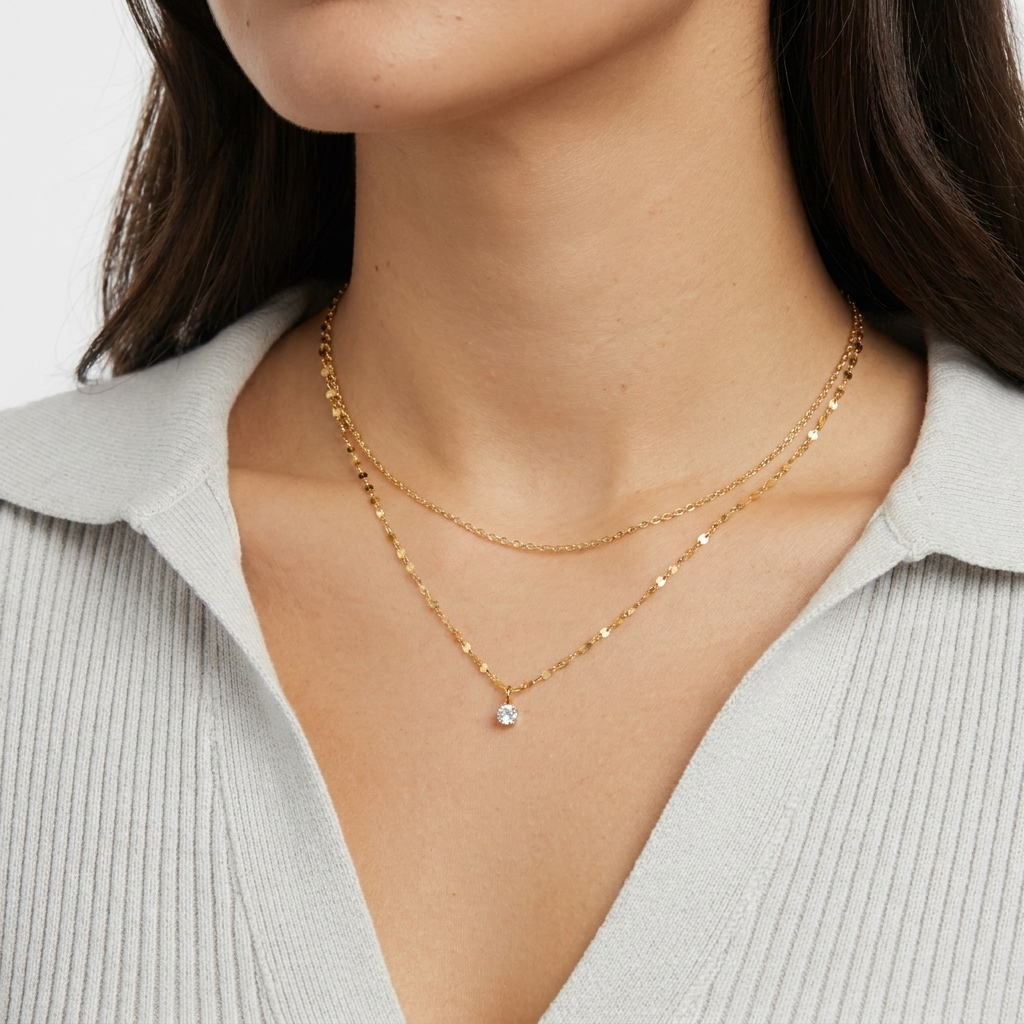 Crystal Teardrop Necklace