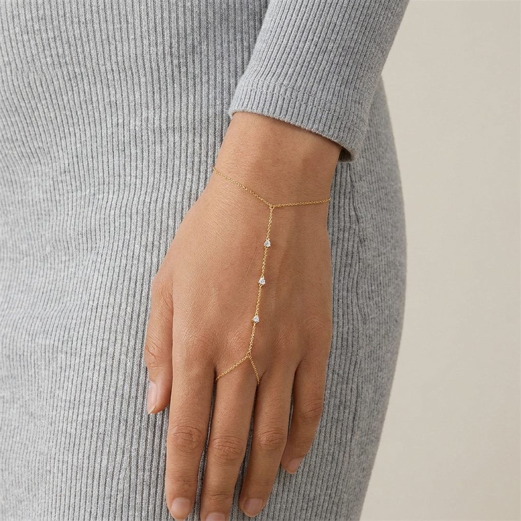 Dahlia Delicate Hand Chain