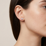 Mila Silver Stud Earrings