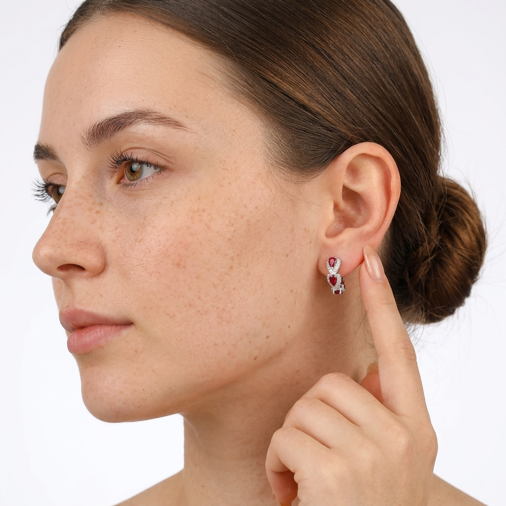 Juliette Ruby Hoops