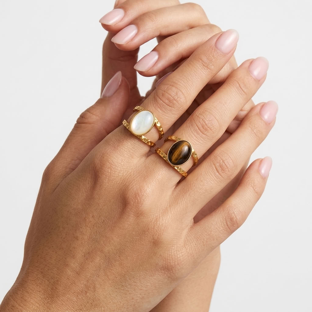 Nova Cabochon Ring Set