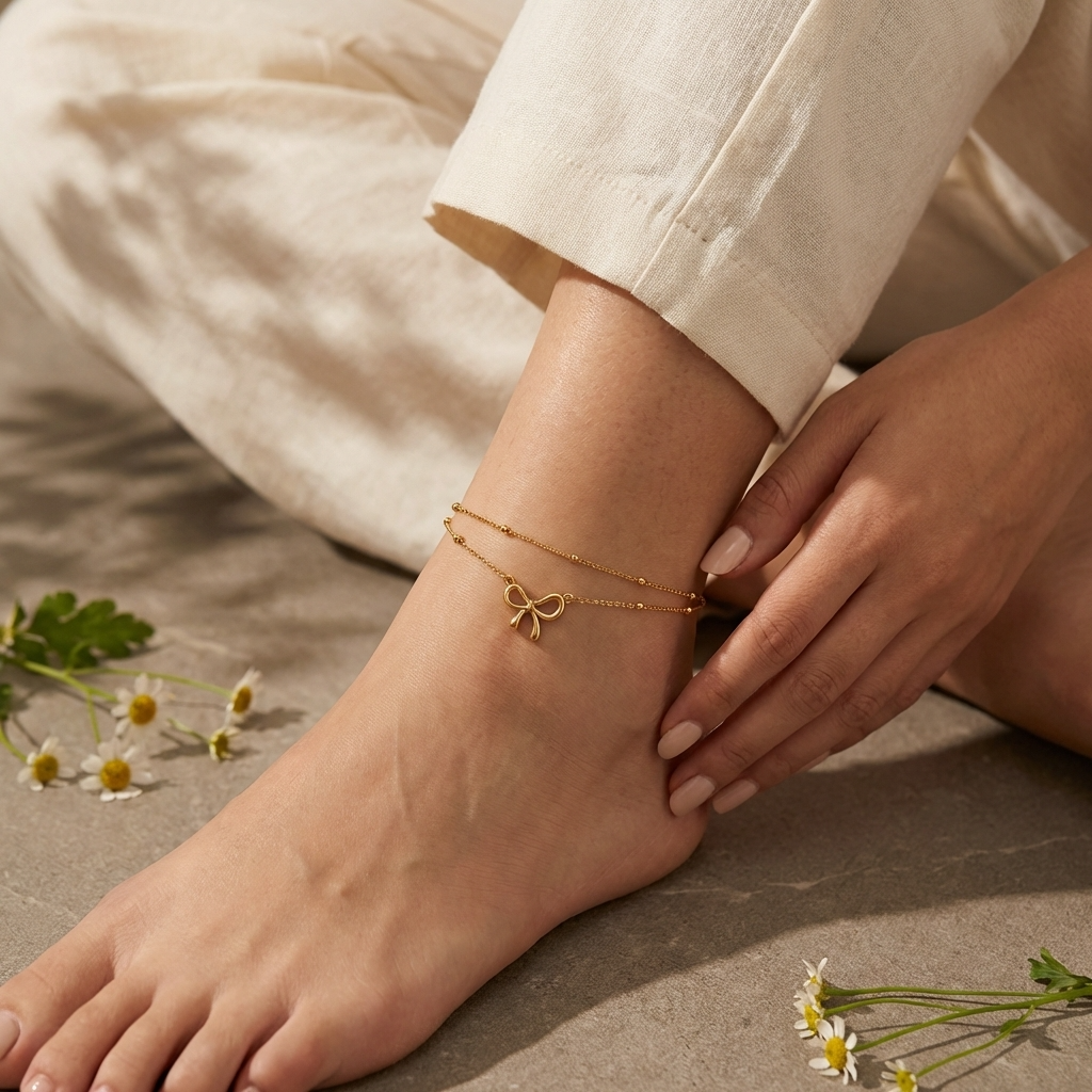 Amara Bow Tie Anklet