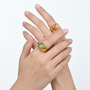 Odette Green Cat's Eye Ring