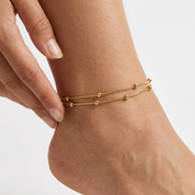 Marina Double Strand Anklet