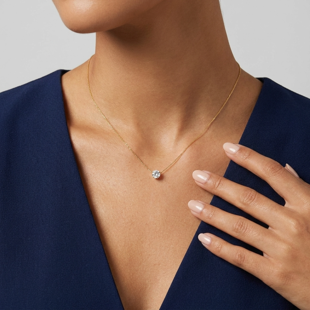 Yara Circle Crystal Necklace