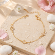 Iris Lucky Clover Anklet