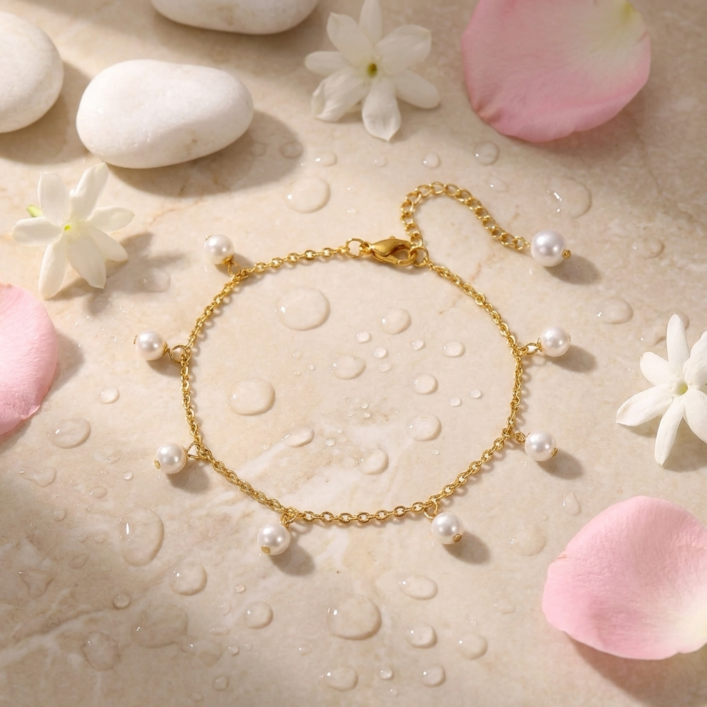 Seren Twist Gold Anklet