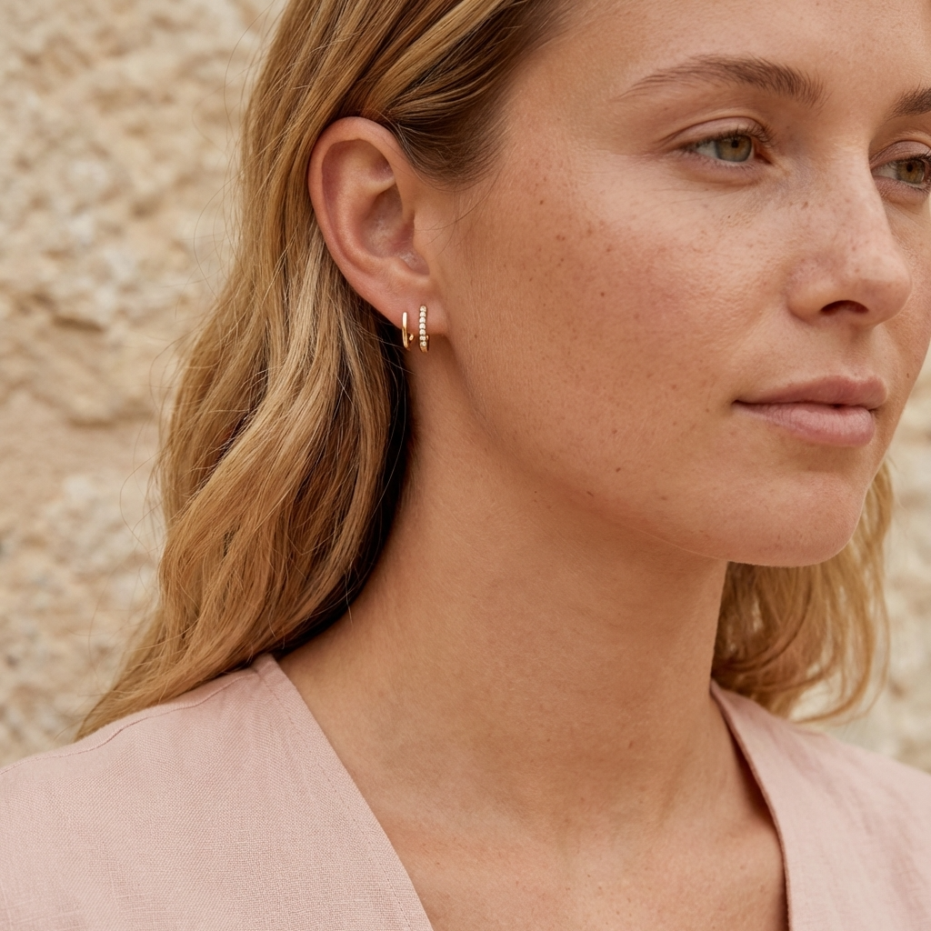 Aurora Crystal Curve Earrings