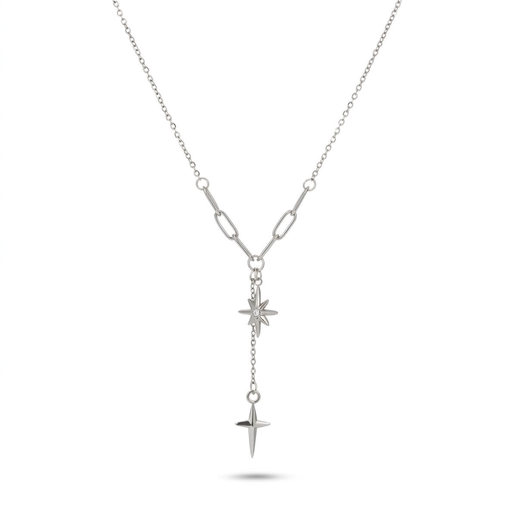 Stella Silver North Star Necklace