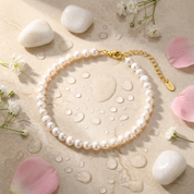 Serena Natural Pearl Anklet