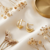 Eira Crystal Pearl Earrings