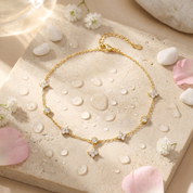 Ophelia Sparkling Clover Anklet