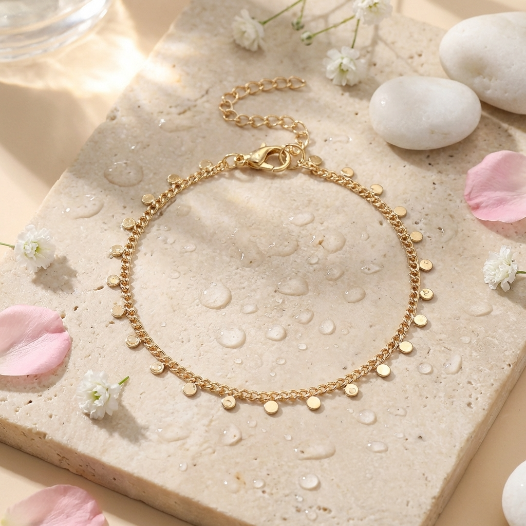Cleo Gold Charms Anklet