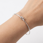 Nora Silver Knot Cuff Bracelet