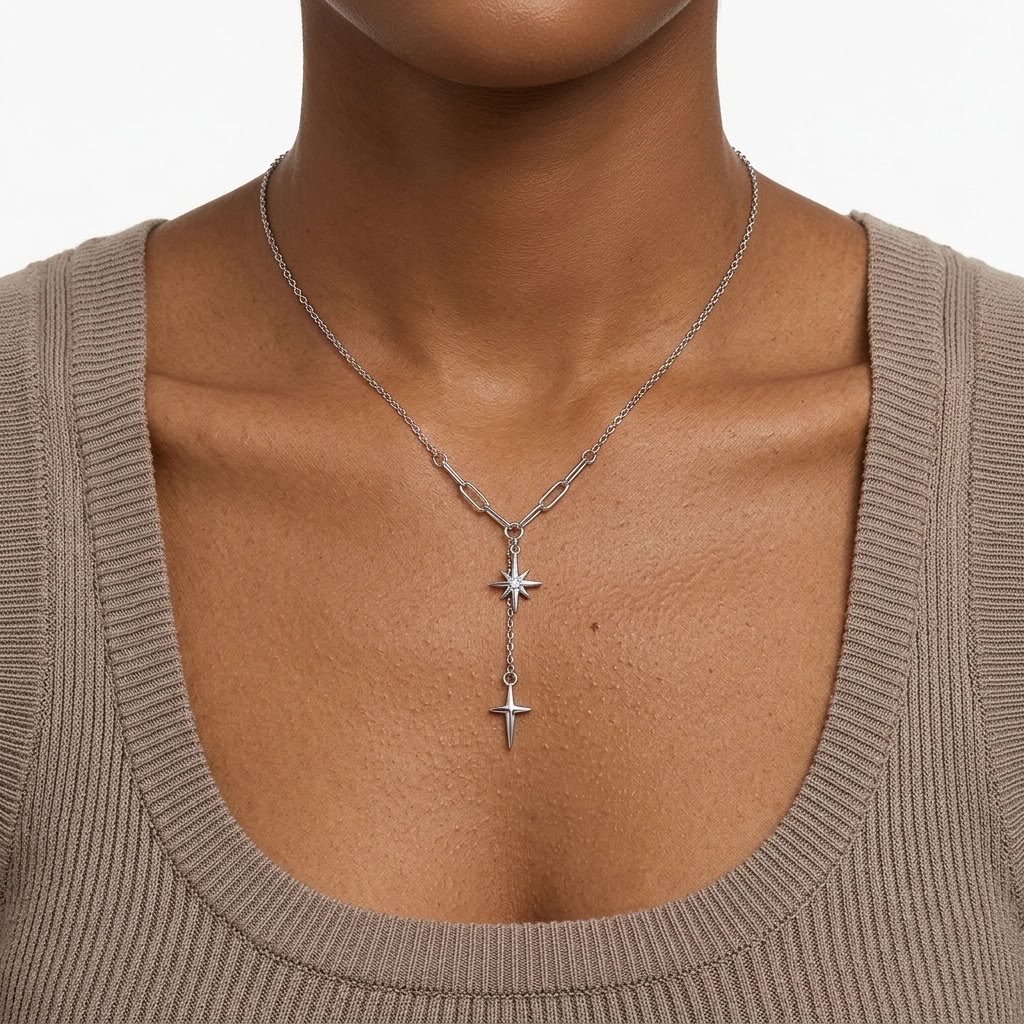 Stella Silver North Star Necklace