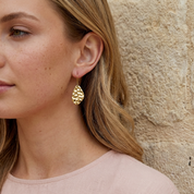 Amaya Textured Drop Earrings