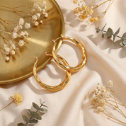 Liora Polished Hoop Earrings