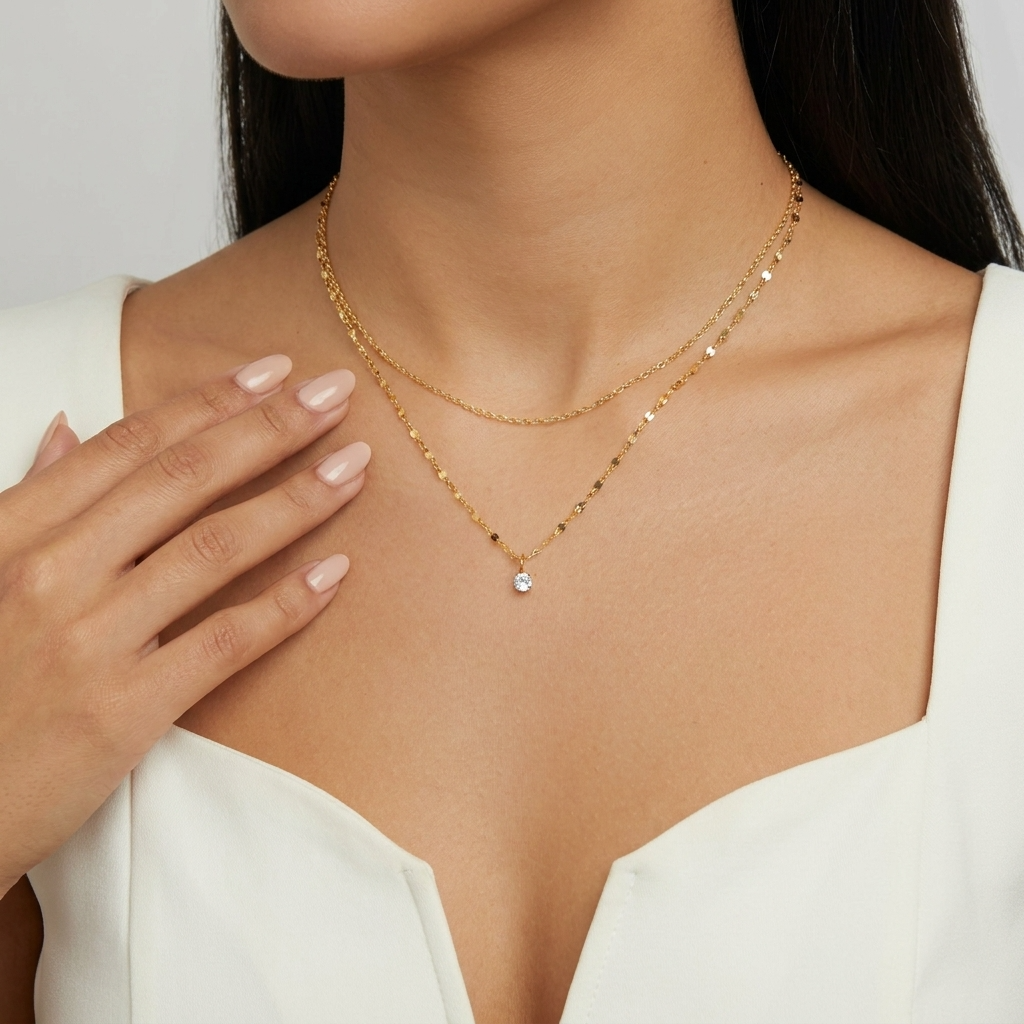 Crystal Teardrop Necklace