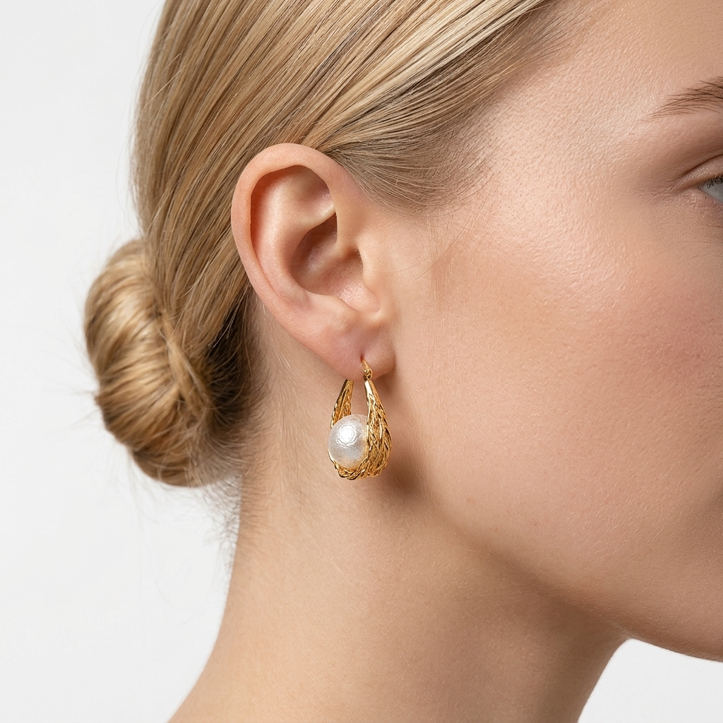 Golden Nest Hoops