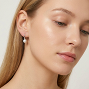 Esme Pearl Hoop Earrings