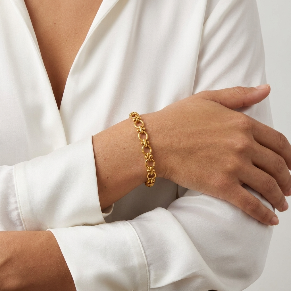 Classic Gold Link Bracelet