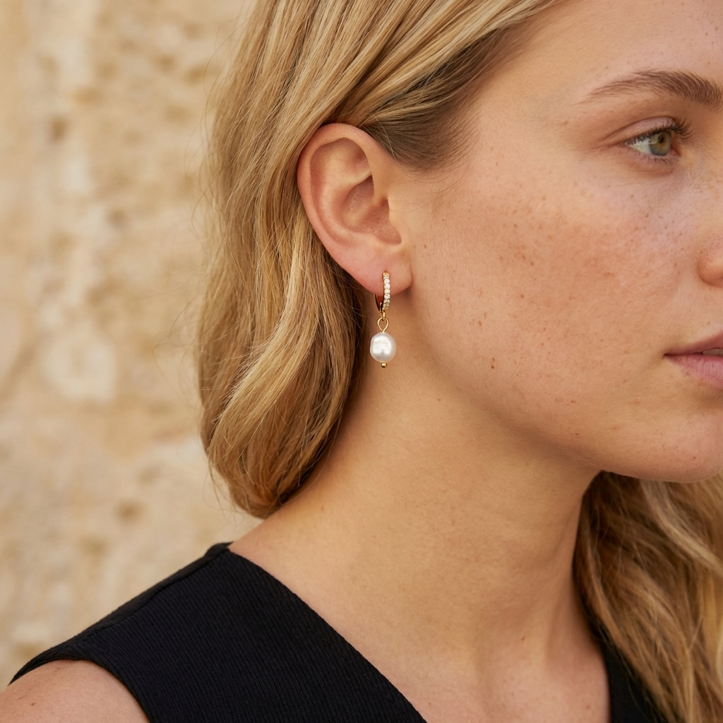 Amélie Pearl Hoops