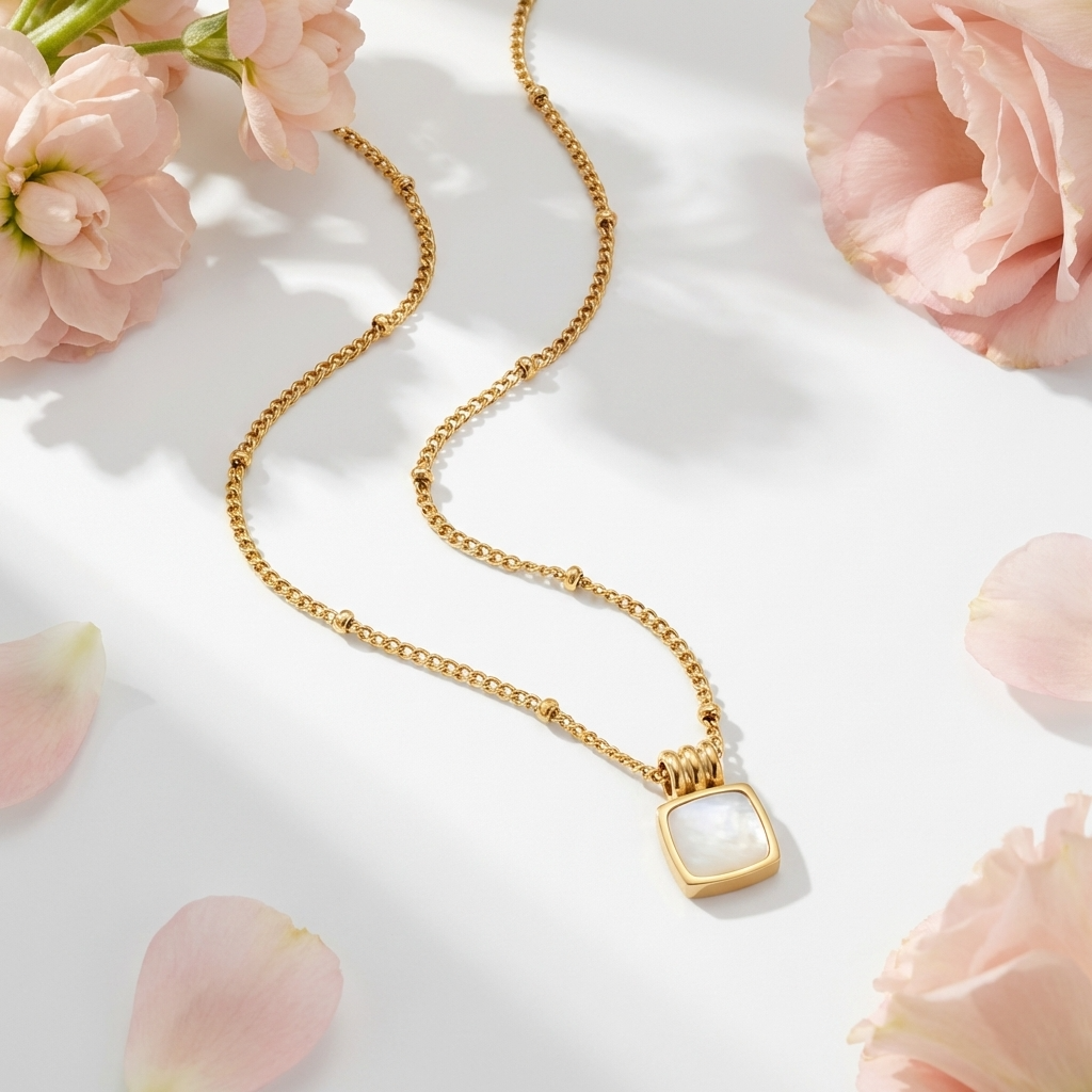Aurelia Shell Drop Necklace