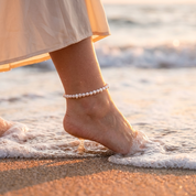 Serena Natural Pearl Anklet