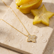 Camille Moissanite Clover Necklace