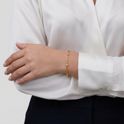 Gold Crystal Link Bracelet