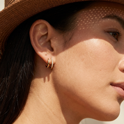 Aurora Crystal Curve Earrings