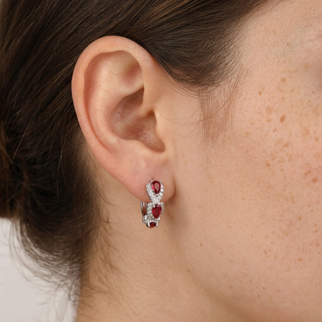 Juliette Ruby Hoops