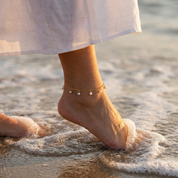 Seren Twist Gold Anklet