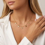 Elodie Textured Coin Pendant