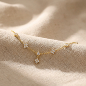 Ophelia Sparkling Clover Anklet