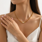 Vintage Crystal Cabochon Collar