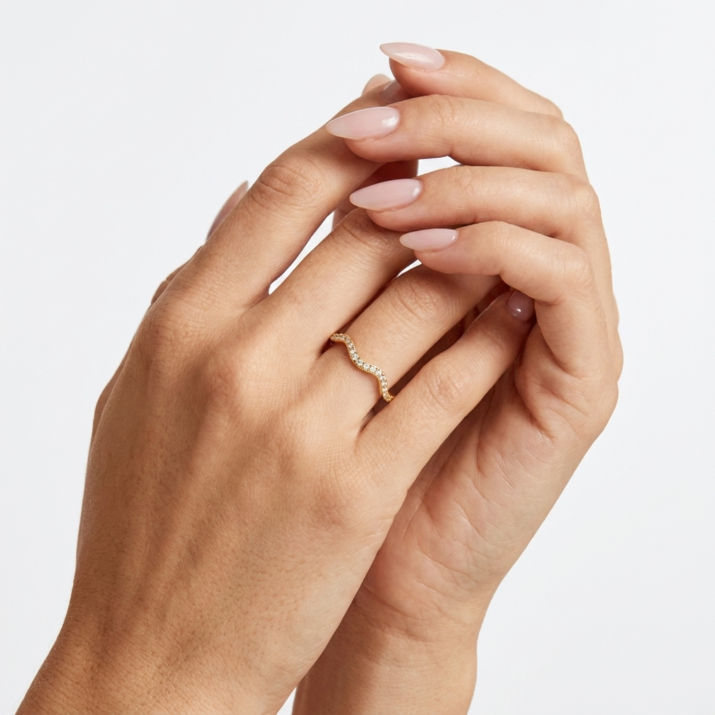 Tara Gold Wave Ring