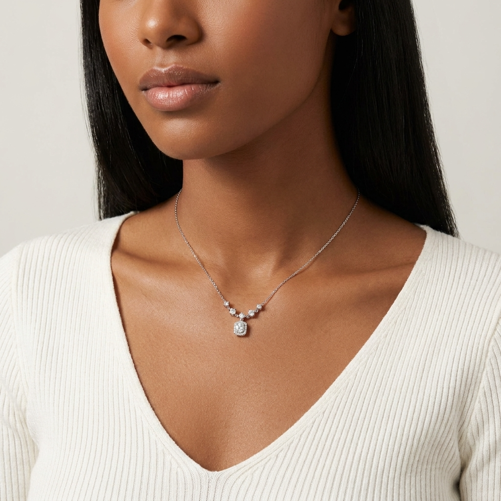 Elodie Silver Pendant Necklace