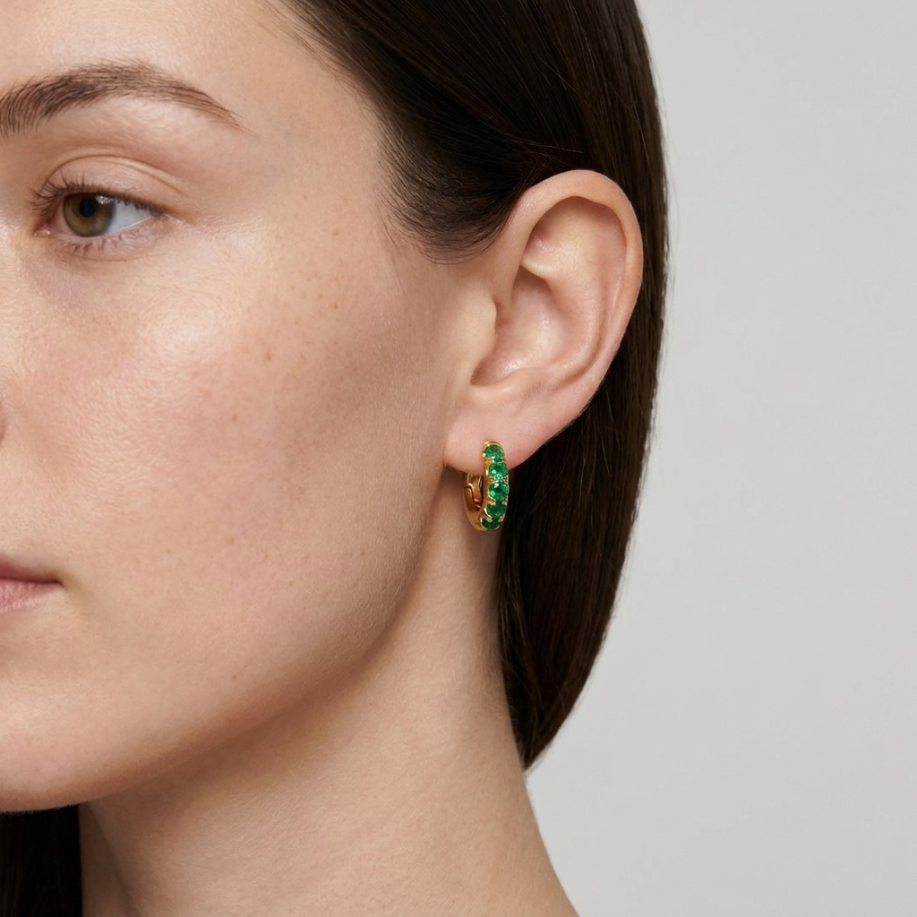 Bianca Emerald Earrings